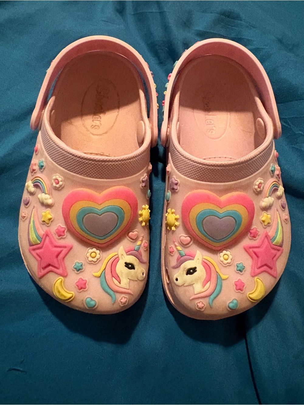Skechers Pink Kids Unicorn Light Up Clog